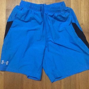 Under Armour Blue Boys (M) Running Shorts